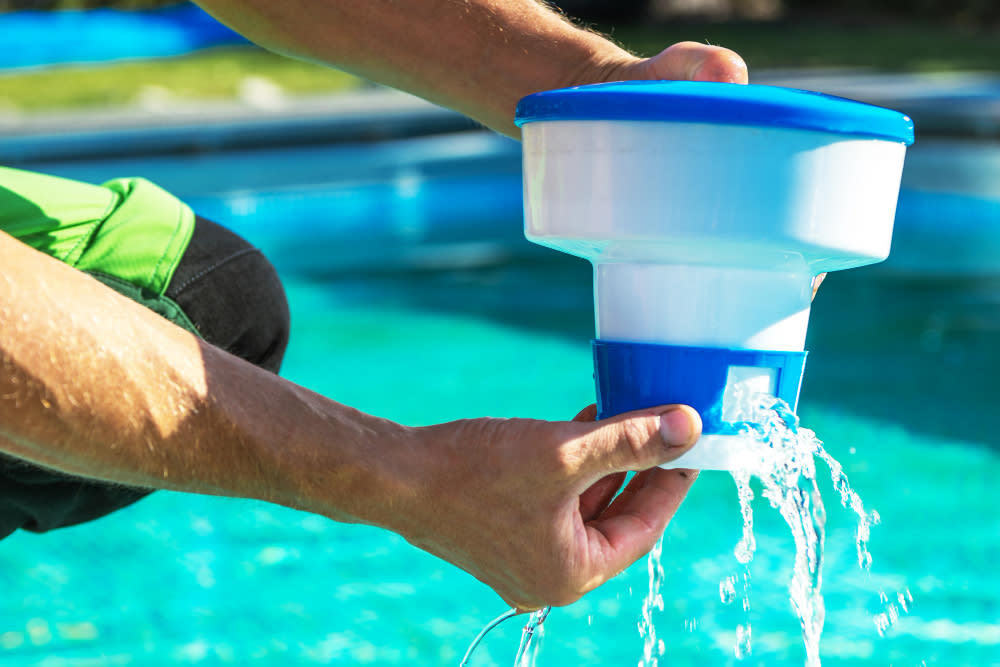 Replacing chlorine dispenser